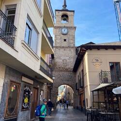 Inside Ponferrada's old city walls.