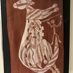 Kieran had a large collection of Aboriginal paintings - mainly dot and x-ray styles