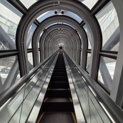 Rolltreppe im 40. Stock des Umeda-Sky-Building