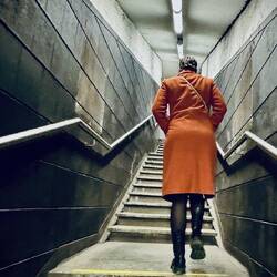 Auf dem Weg zur Party ins Hotel