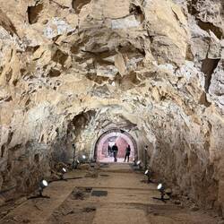 Note the rock that had to be excavated