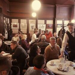 Warm and buzzing Cafe Halwaka