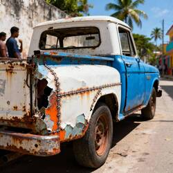 Sehr wahrscheinlich ein Toyota Stout, Bj ca. 1975