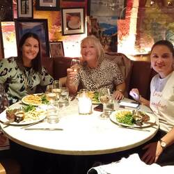 Delicious steak dinner at Serafina on Broadway