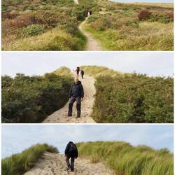 Hinauf auf die Düne