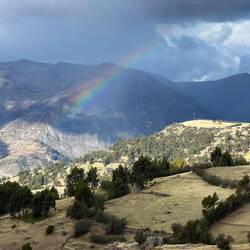 Rainbow over the valley