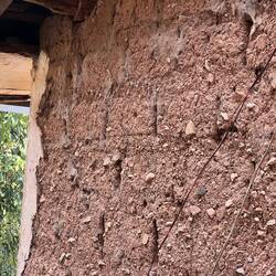 Many houses are built of mud bricks