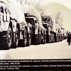 Erst im März 1992 verlässt die Rote Arme schließlich Litauen 🇱🇹