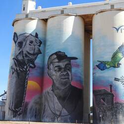 Cowell silo art