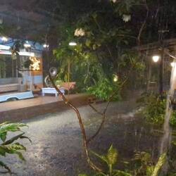 Es hat die ganze Zeit geschüttet