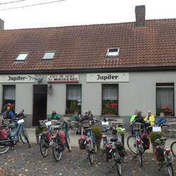 A coffee stop for the keen cyclists