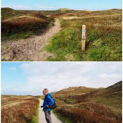 Rückweg durch die Dünen