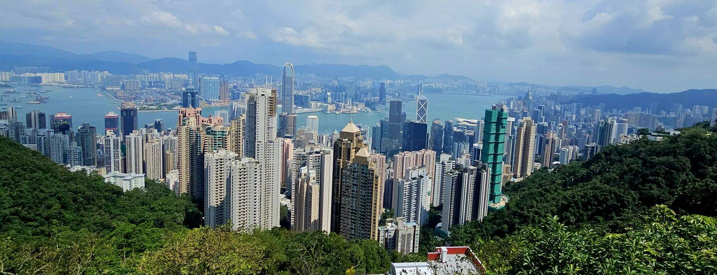 View of Hong Kong from Victoria Peak.