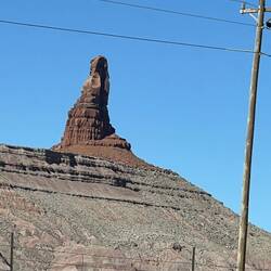 From a different angle, this looked like an angel on top a hill