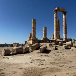 The Roman columns at Amman citadel