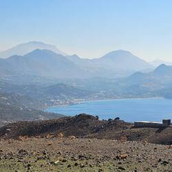 Blick auf die schöne Bucht von Plakias