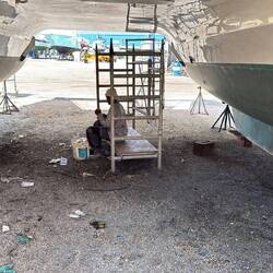 dann lassen wir unser Boot auch noch fachmännisch polieren