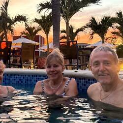 ein paar Tage später kommen Iris und Peter an