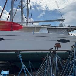 es gibt einige Arbeit am Boot