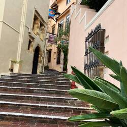 A walkway in Chanda, Crete