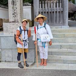 ...where I again met Mayako (on right, in sandals)