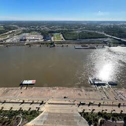 Looking directly east