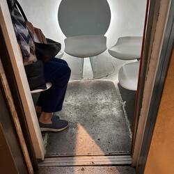 Five seats in a Gateway Arch car