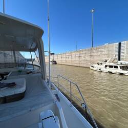 Lock & Dam 27 at the end of the Chain of Rocks Canal