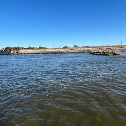 Dredging outside the Lock