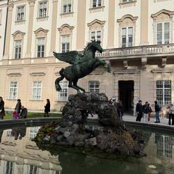 In front of the Palace