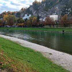 Strolling on the river in Salzburg