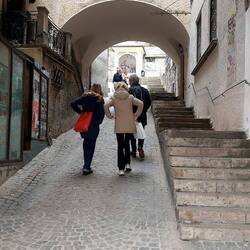 Climbing to the wall