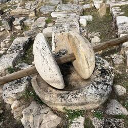 Roman tool for pressing olives