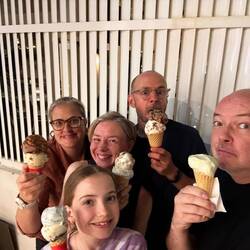 We are all mad for ice cream (Lilz felt a bit sick afterward)