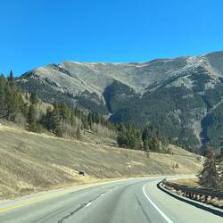 Rocky Mountain scenery along I-70