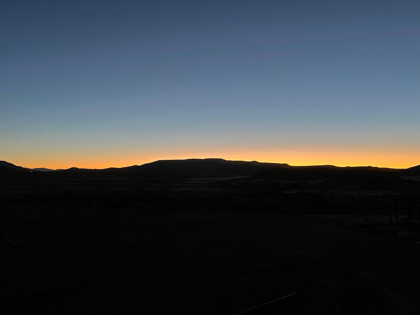 Sunrise this morning at Mcinnis Canyons.