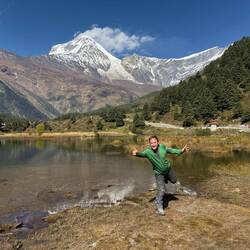 Dhaulagiri (8.167 m) am Titi Lake