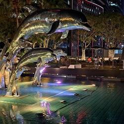 Beautiful sculpture outside our hotel.