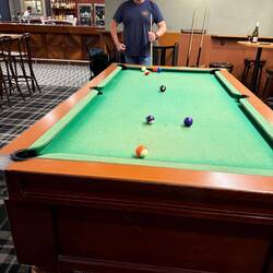 After dinner pool at the Denmark Hotel