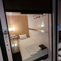 Capsule hotel accommodation