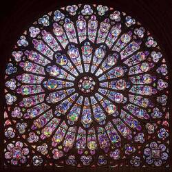 Cathedral's rose window, renovated piece by piece