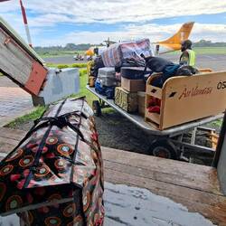 Gepäckausgabe a la Tanna