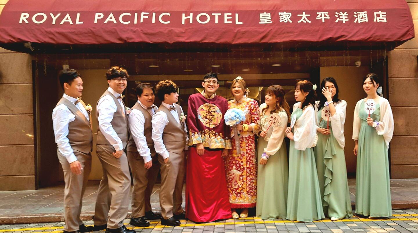 Always fun to see a wedding at our hotel.