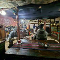 Nachtessen im unserer Loge in Ghami