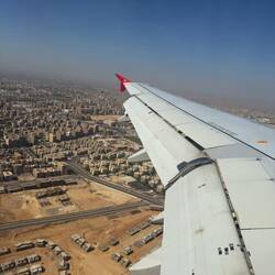 Views of Cairo as we landed