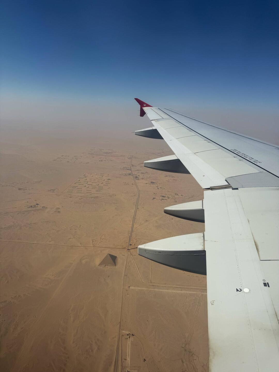 A first view of the pyramids; we will come back to Cairo for these!