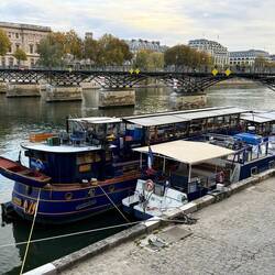 Seine River and Pont des Arts bridge