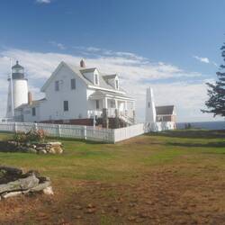 The lighthouse and residence