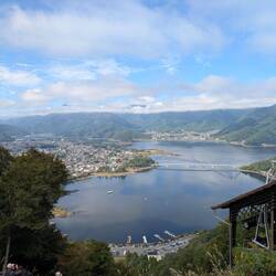 Blick auf Lake Kawaguchiko