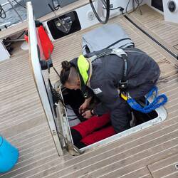 Everything stored away so we dont have to open any hatches - 10min after undocking..